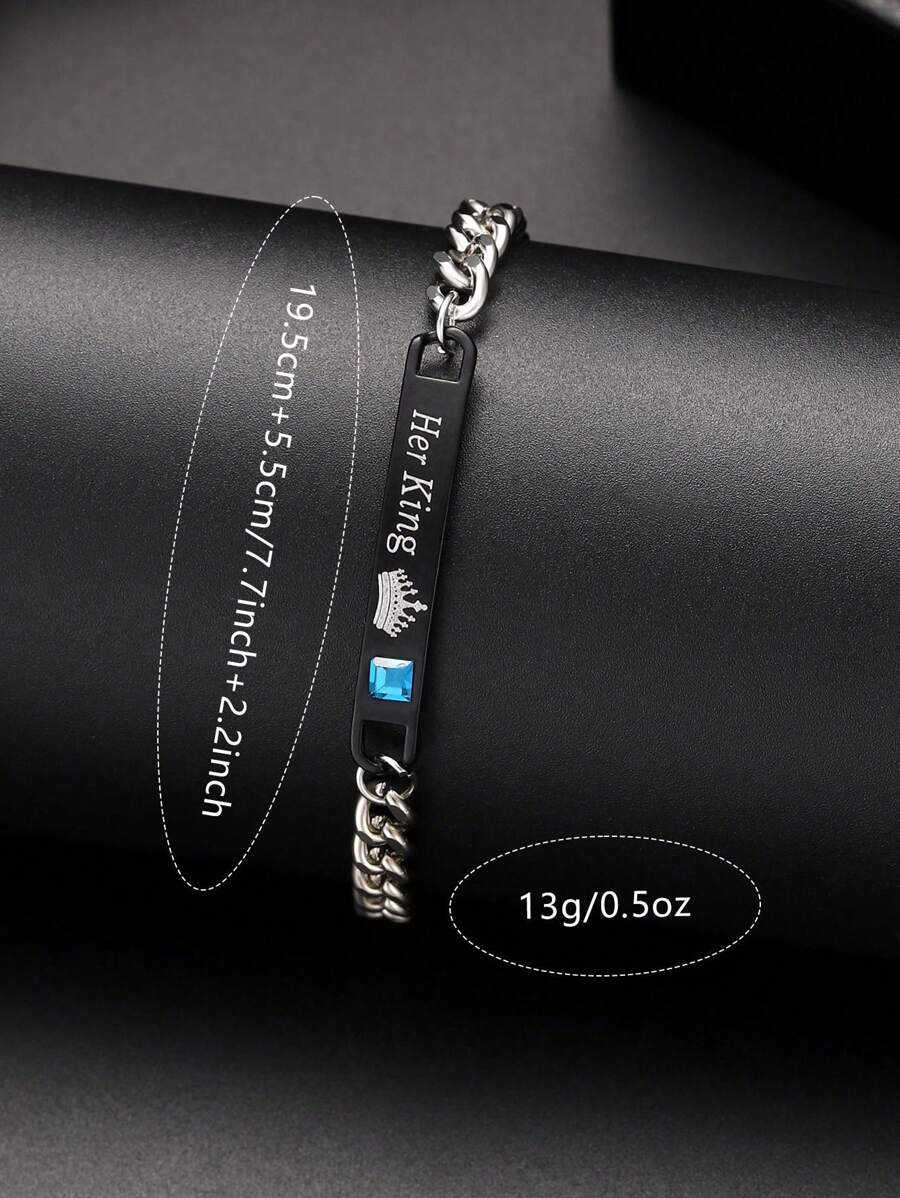 2Pcs Men's Black PU Leather Strap Fashionable Casual Classic Retro Three Eye Dial Quartz Watch Bracelet Set
