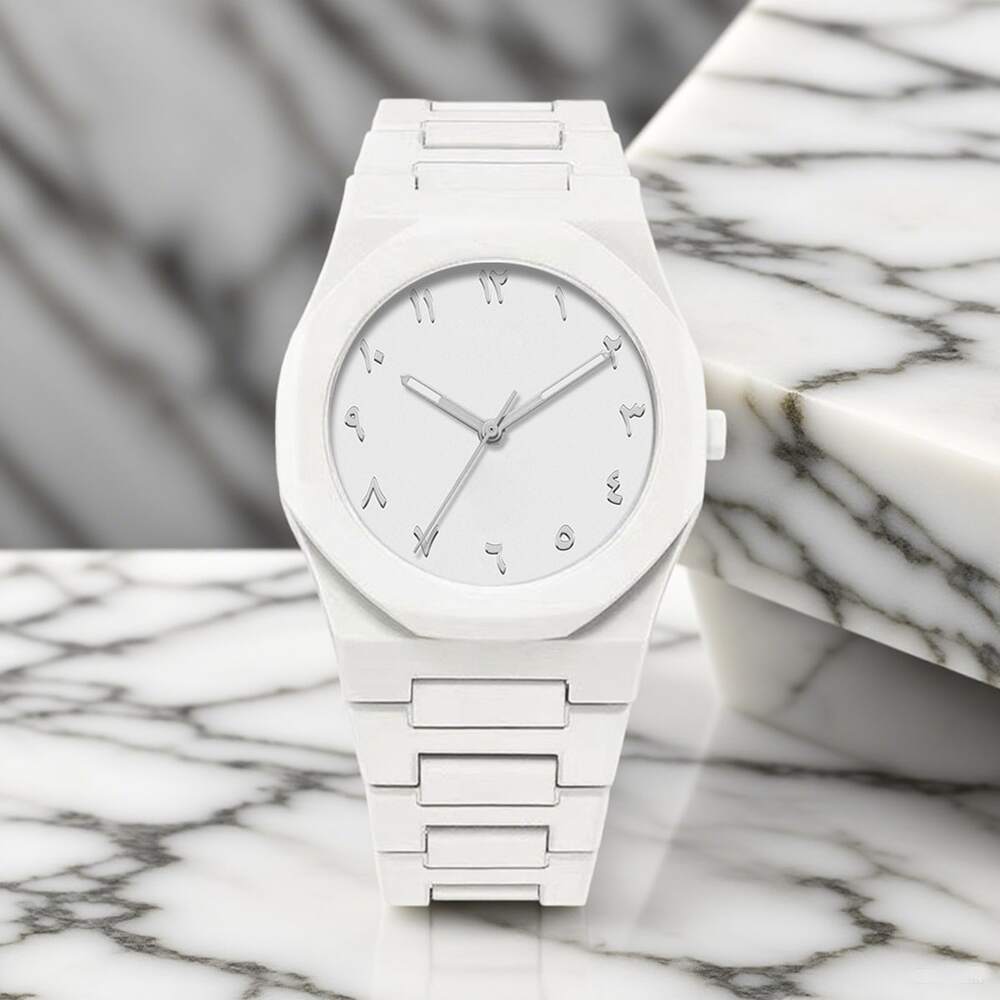 1 Piece Men's And Women's Black Rubber Strap Sporty, Casual, Creative Design, Adjustable Strap, Studded Round Dial Watch