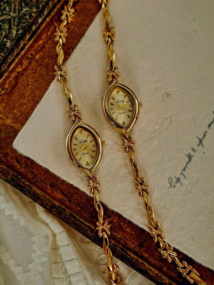 Women's Quartz Watch - Elegant Gold Petite Waterproof Fashion Dial - Vintage Style for Daily Wear, Parties & Gifts - Luxury Simple Design - Perfect for Everyday & Special Occasions