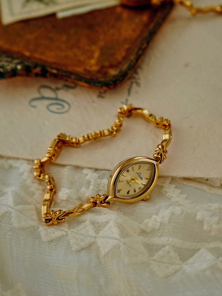Women's Quartz Watch - Elegant Gold Petite Waterproof Fashion Dial - Vintage Style for Daily Wear, Parties & Gifts - Luxury Simple Design - Perfect for Everyday & Special Occasions
