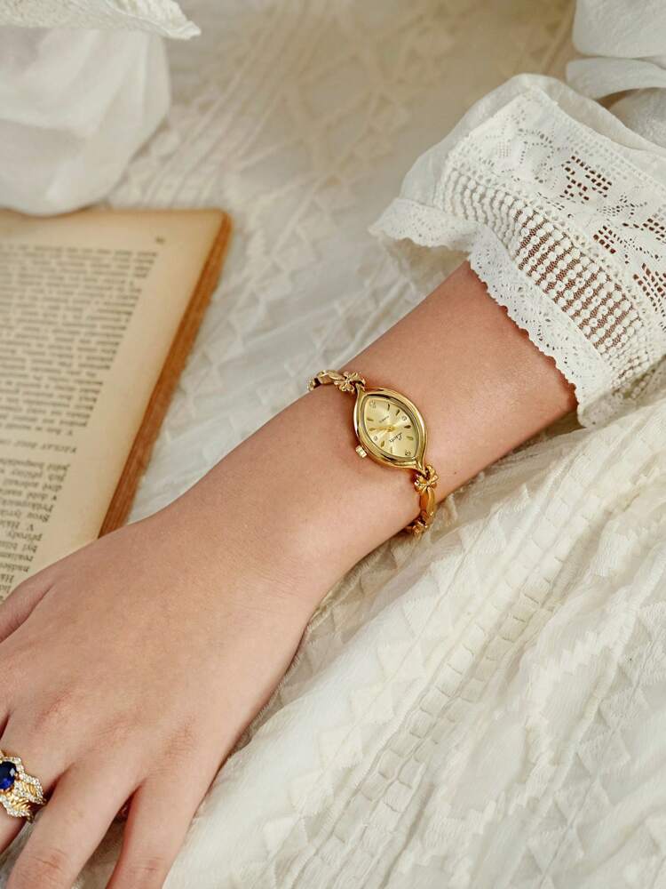Women's Quartz Watch - Elegant Gold Petite Waterproof Fashion Dial - Vintage Style for Daily Wear, Parties & Gifts - Luxury Simple Design - Perfect for Everyday & Special Occasions