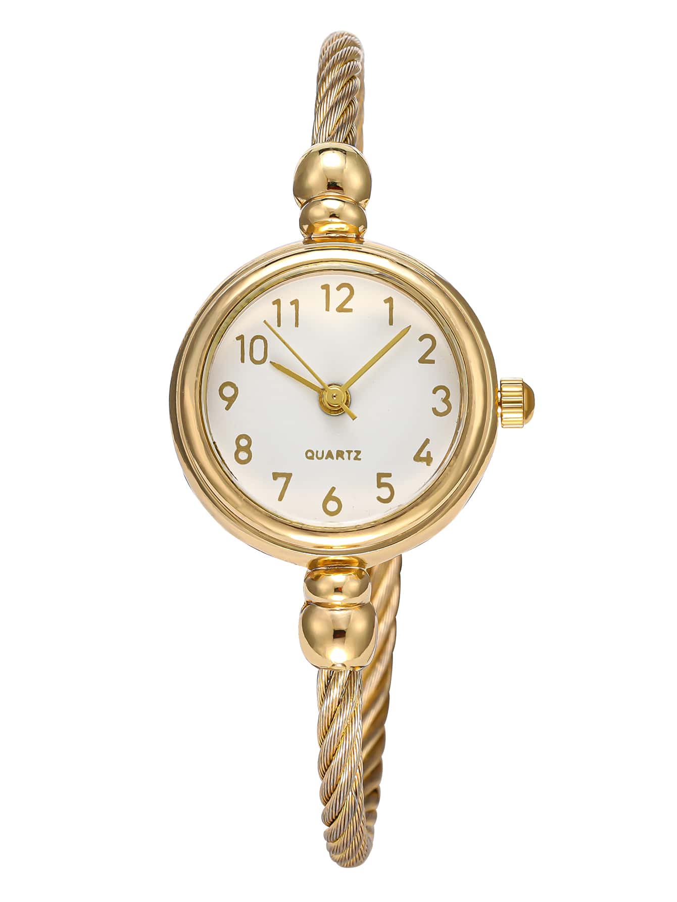 1pc Vintage Retro Roman Numeral Women Quartz Wrist Watch