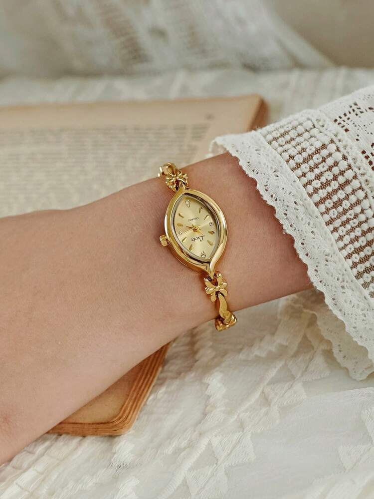 Women's Quartz Watch - Elegant Gold Petite Waterproof Fashion Dial - Vintage Style for Daily Wear, Parties & Gifts - Luxury Simple Design - Perfect for Everyday & Special Occasions